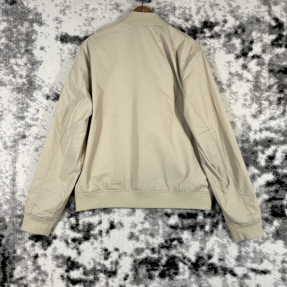 Everlane Uniform The Bomber Jacket Mens Size Medium‎ Beige Full Zip Arm Pocket - Picture 2 of 12